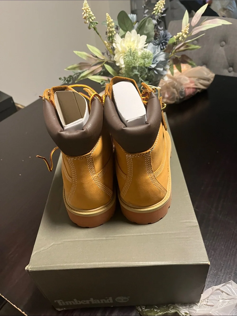 Timberland Kids Wheat Leather Lace-Up Boot